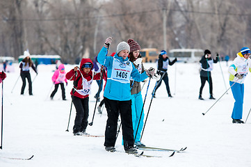 Image showing Cross-country skiing