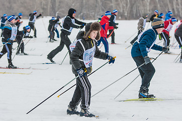 Image showing Cross-country skiing,