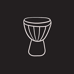 Image showing Timpani sketch icon.