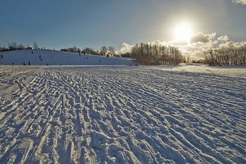 Image showing Winter Snowy Day In The PArk