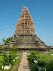 Image showing Temple in Mrauk U damaged by earthquake