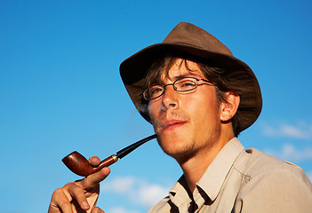 Image showing Man with tobacco-pipe