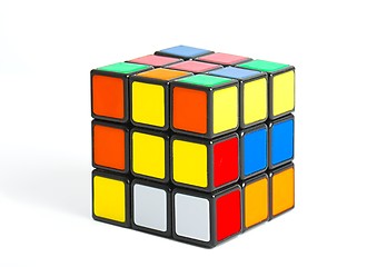 Image showing Rubik's cube on white