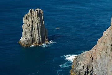 Image showing Rugged coastline cliffs