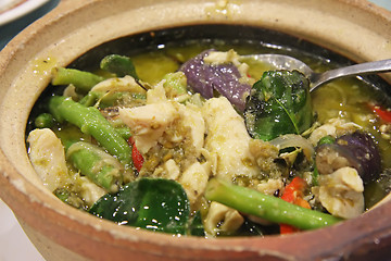 Image showing Thai green curry