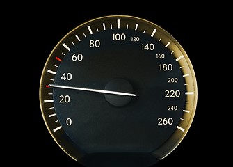 Image showing Speedometer of a car