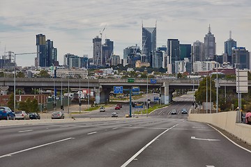 Image showing Main road in Melbourne