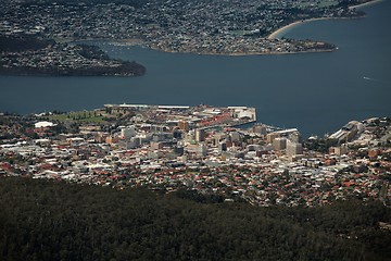 Image showing Hobart from above