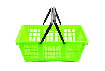 Image showing Shopping basket on white