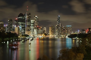 Image showing Brisbane night view