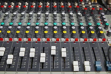 Image showing Audio Mixer Board