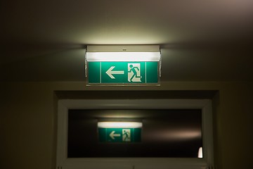 Image showing Emergency Exit Sign