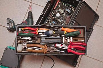 Image showing Box of tools