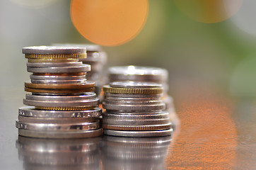 Image showing Mixed coins from many countries 