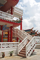 Image showing Chinese temple stairs