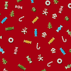 Image showing christmas gingerbread cookies