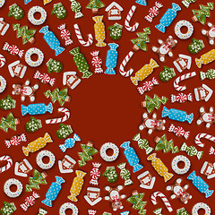 Image showing christmas gingerbread cookies