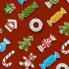 Image showing christmas gingerbread cookies