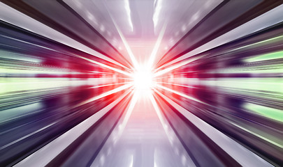 Image showing high speed in subway