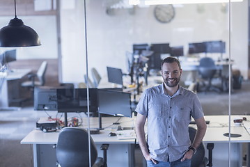 Image showing business man at modern  office