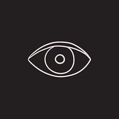 Image showing Eye sketch icon.