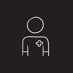 Image showing Nurse sketch icon.