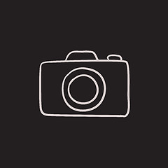 Image showing Camera sketch icon.