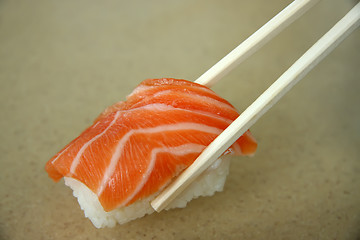 Image showing Salmon sashimi