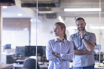 Image showing business couple at office