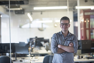 Image showing business man at modern  office