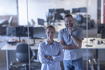 Image showing business couple at office