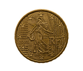 Image showing Fifty euro cents