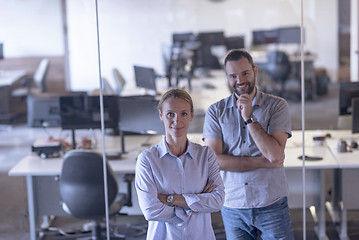 Image showing business couple at office