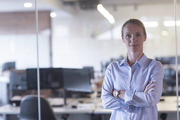 Image showing portrait of casual business woman at office