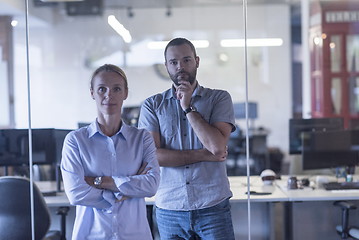 Image showing business couple at office