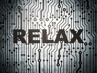 Image showing Travel concept: circuit board with Relax