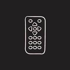 Image showing Remote control sketch icon.