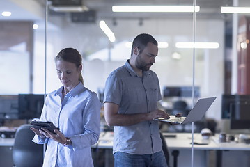 Image showing business couple at office