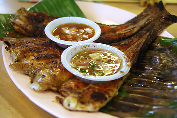 Image showing Grilled rayfish