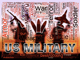 Image showing Us Military Represents The United States And Armed