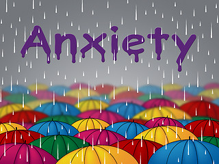 Image showing Anxiety Rain Means Disquiet Consternation And Tenseness