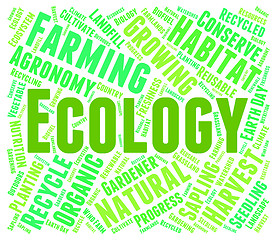 Image showing Ecology Word Means Earth Day And Environment