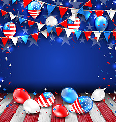 Image showing Colorful Template for American Holidays