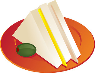 Image showing Sandwich illustration