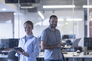 Image showing business couple at office