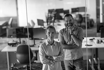 Image showing business couple at office