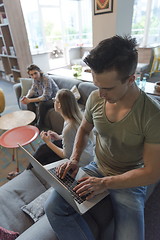 Image showing business man at modern  office