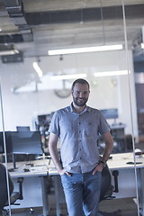 Image showing business man at modern  office