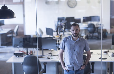 Image showing business man at modern  office