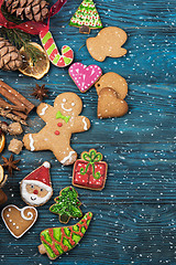 Image showing Gingerbreads for new years and christmas